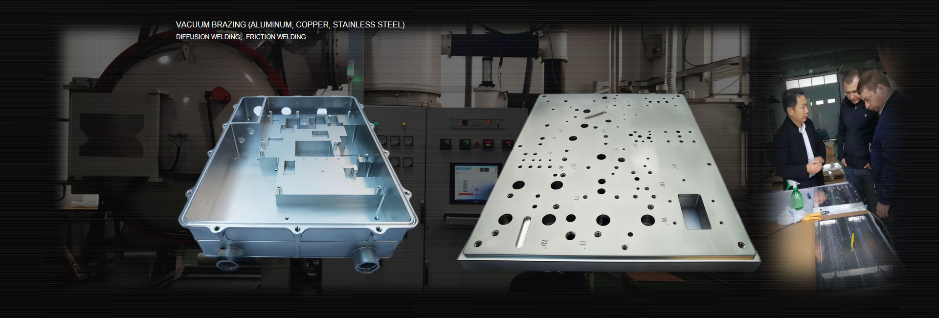 Vacuum brazed Water cooling pl