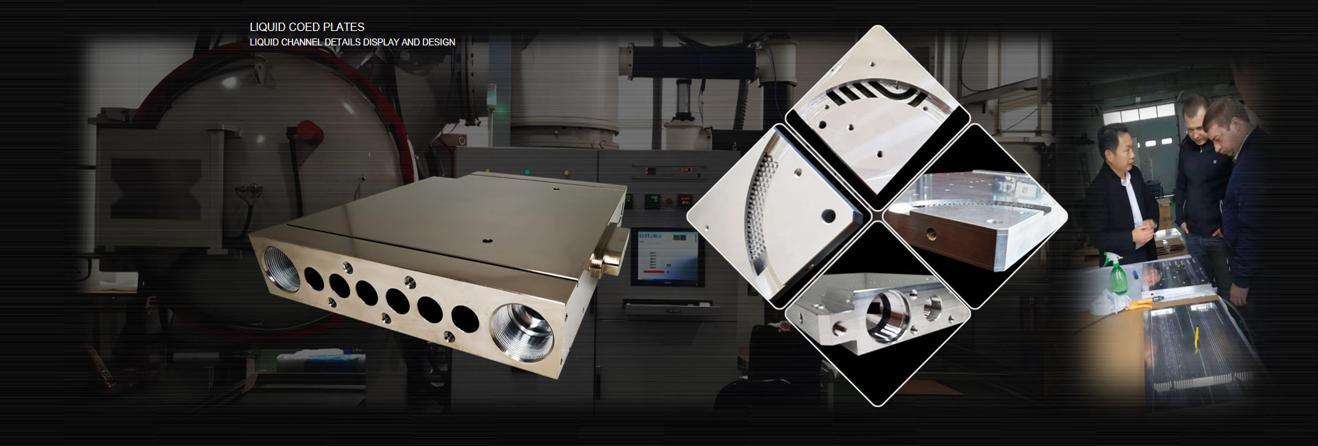Vacuum brazed Water cooling pl